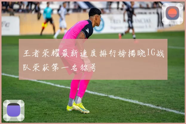 王者荣耀最新速度排行榜揭晓IG战队荣获第一名称号